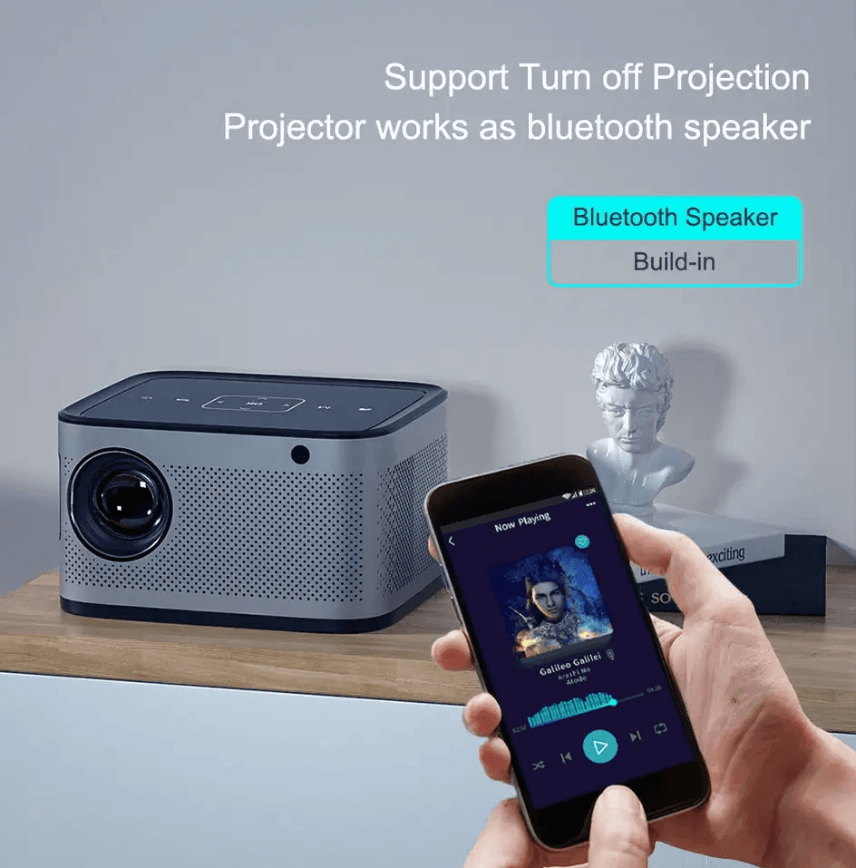 Full Hd Android 9.0 Wifi Portable Support 4k 3d Home Cinema Beamer Mini Projector - Luxystudio