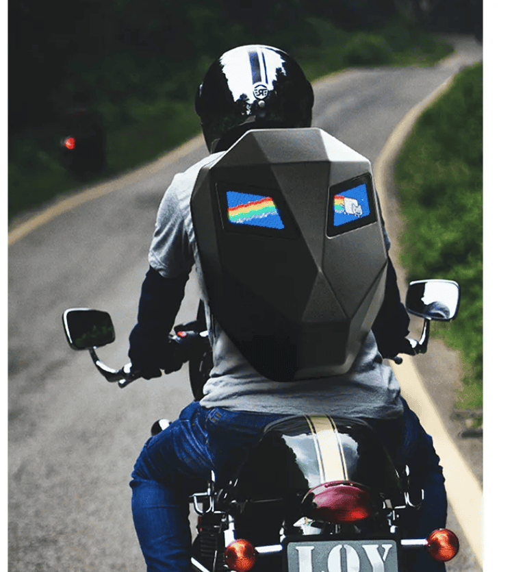 Illuminate Your Ride with the Luxy Studio LED Backpack Motorcycle Bag - Luxystudio