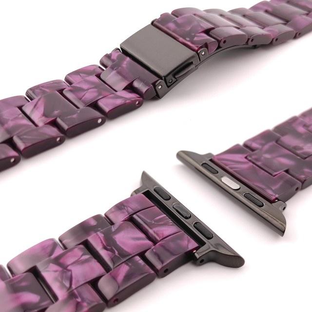 Ethereal Elegance Premium Resin Apple Watch Band for Women