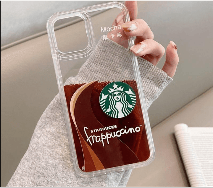 Starbucks Cases Float Flow Liquid LUXY Studio Coffee Phone Case for iPhone 13 Pro Max| Hard Back PC Cover Casing Brand: Luxy Studio Cases - Luxystudio